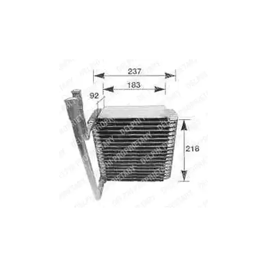 TSP0525112 - Evaporator, air conditioning 