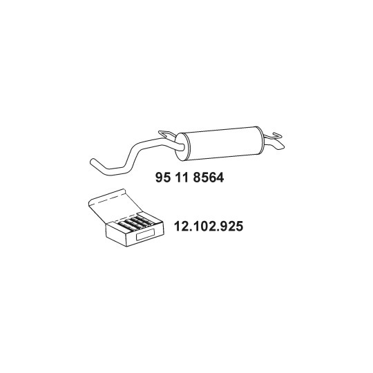 95 11 8564 - End Silencer 