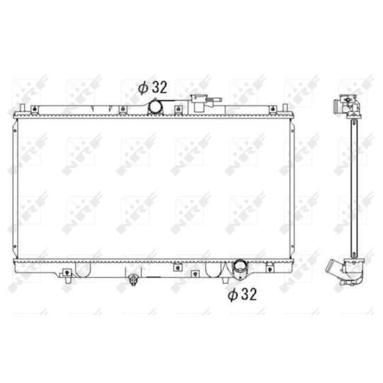 526717 - Radiator, engine cooling 