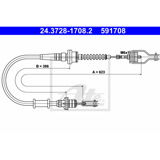 24.3728-1708.2 - Clutch Cable 