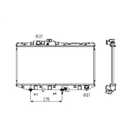 596711 - Radiator, engine cooling 