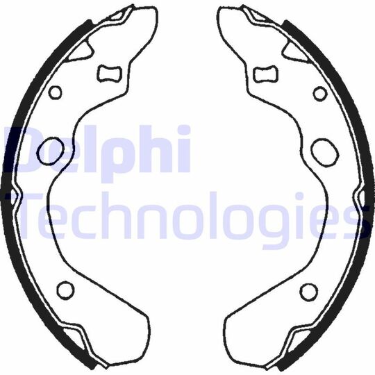 LS1516 - Brake Shoe Set 