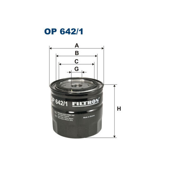 OP 642/1 - Oil filter 
