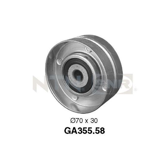 GA355.58 - Deflection/Guide Pulley, v-ribbed belt 