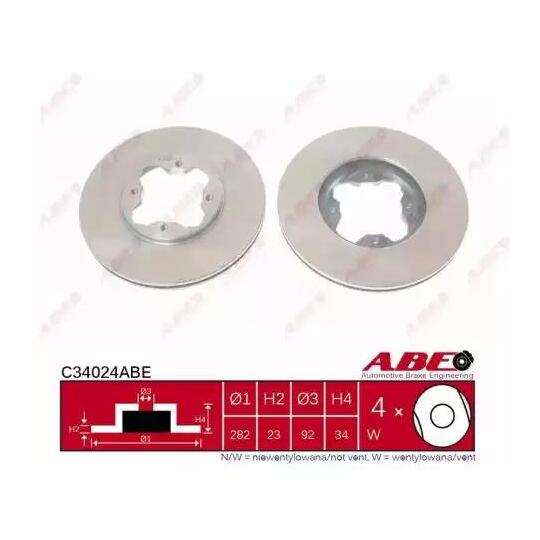 C34024ABE - Brake Disc 