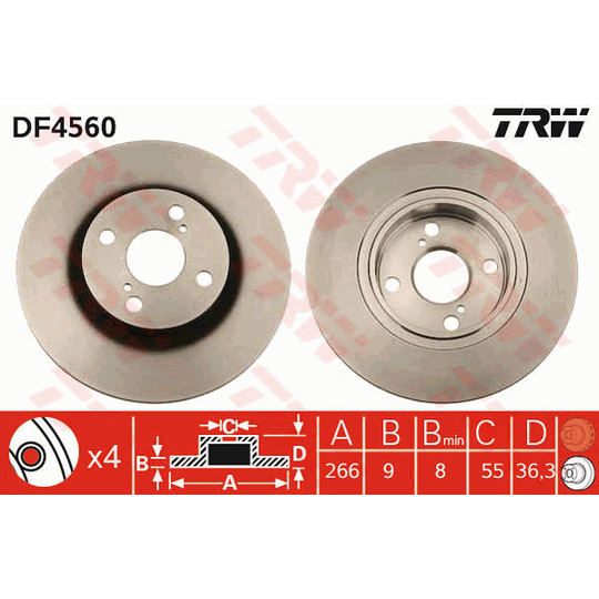 DF4560 - Brake Disc 