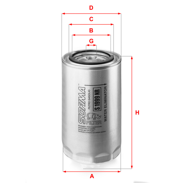 S 1999 NR - Fuel filter