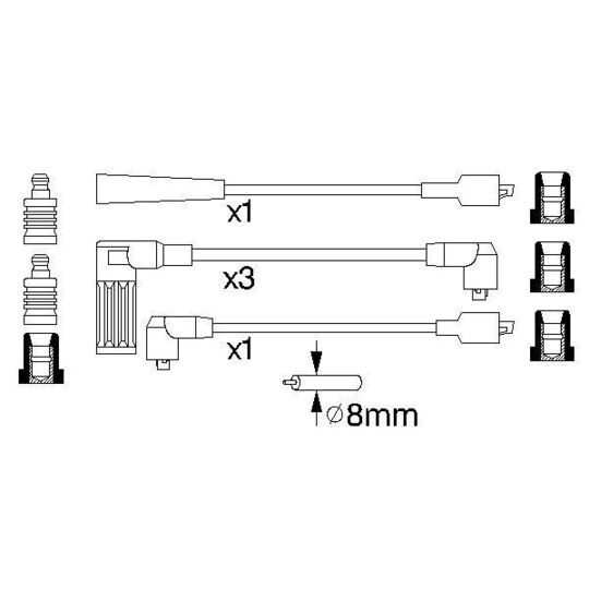 0 986 356 737 - Ignition Cable Kit 