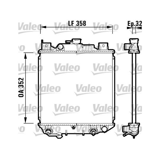 734203 - Radiaator, mootorijahutus 