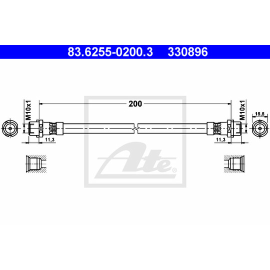 83.6255-0200.3 - Jarruletku 