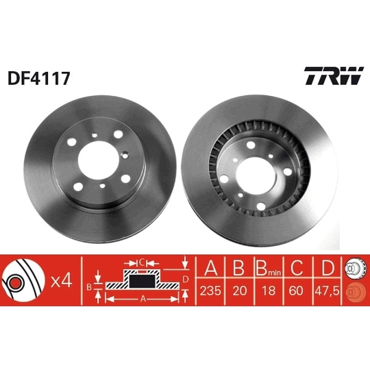 DF4117 - Brake Disc 