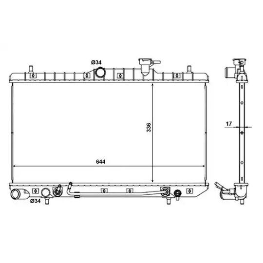 53470 - Radiator, engine cooling 