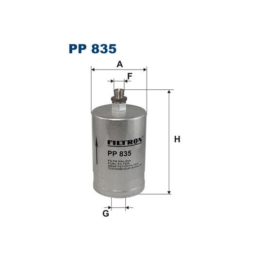 PP 835 - Polttoainesuodatin 