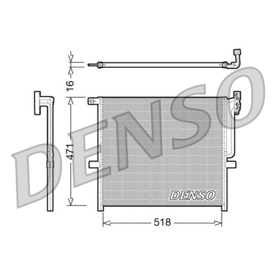 DCN05001 - Lauhdutin, ilmastointilaite 