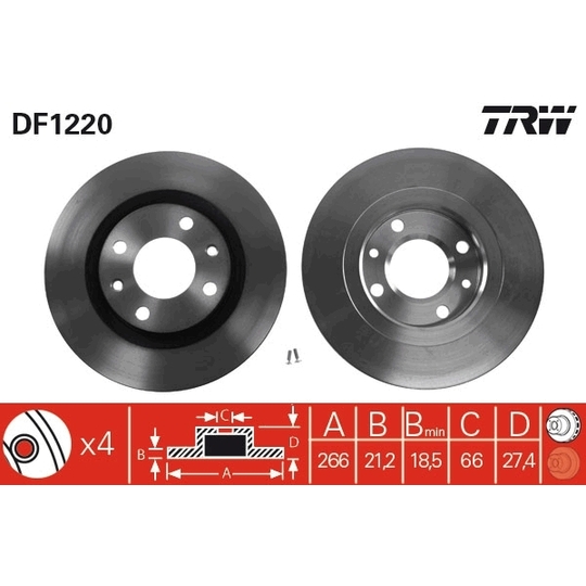 DF1220 - Brake Disc 