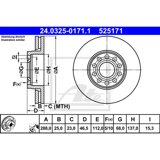 24.0325-0171.1 - Brake Disc 