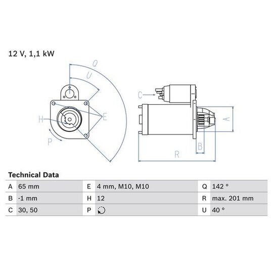 0 986 021 741 - Startmotor 