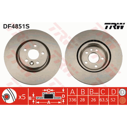 DF4851S - Brake Disc 