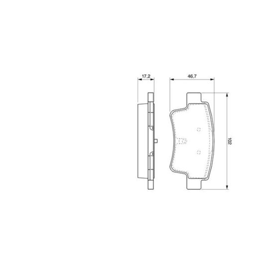 0 986 494 094 - Brake Pad Set, disc brake 