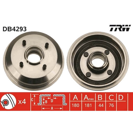 DB4293 - Brake Drum 