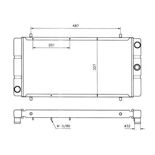 505944 - Radiator, engine cooling 