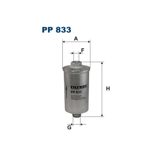 PP 833 - Bränslefilter 