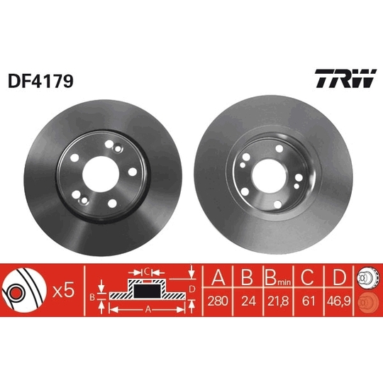 DF4179 - Brake Disc 