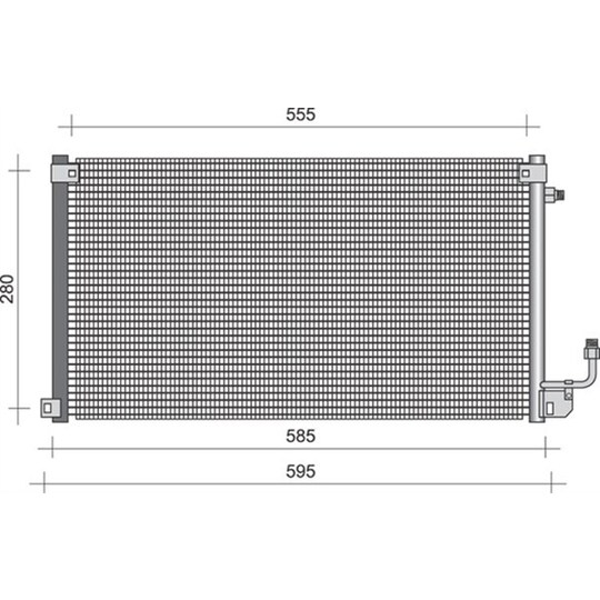 350203287000 - Condenser, air conditioning 