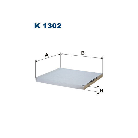 K 1302 - Filter, interior air 