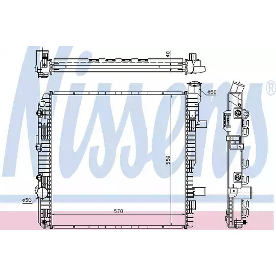 62625A - Radiaator, mootorijahutus 