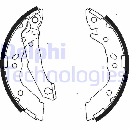 LS1836 - Brake Shoe Set 