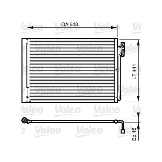 814165 - Condenser, air conditioning 