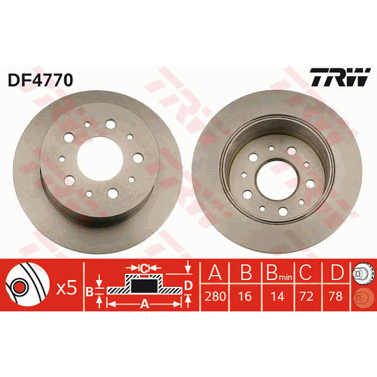 DF4770 - Brake Disc 