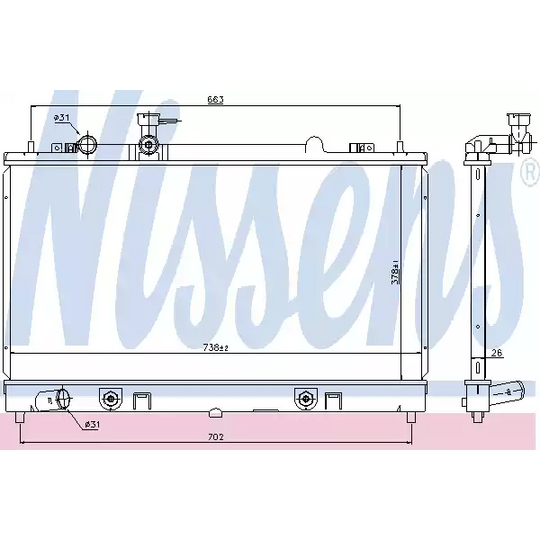 69466 - Radiator, engine cooling 