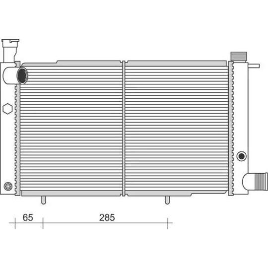 350213982000 - Radiator, engine cooling 