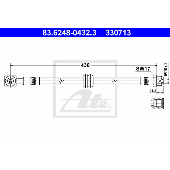 83.6248-0432.3 - Brake Hose 