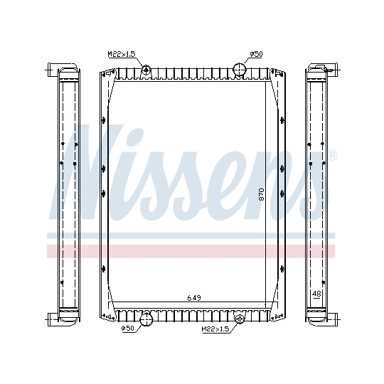 63845A - Radiator, engine cooling 