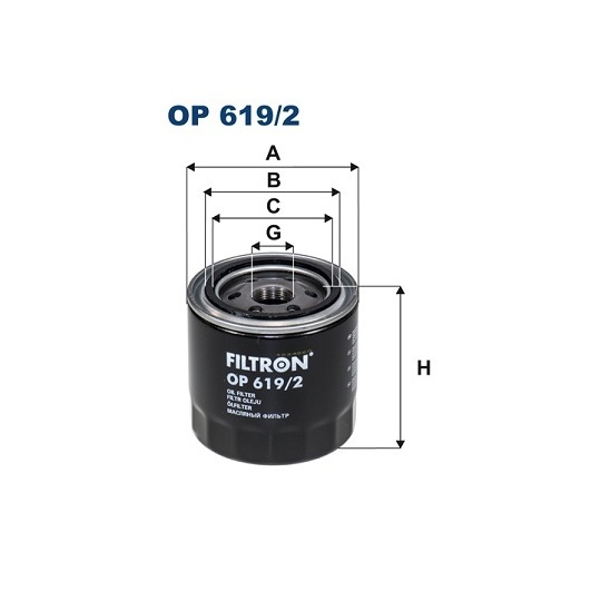 OP 619/2 - Oil filter 