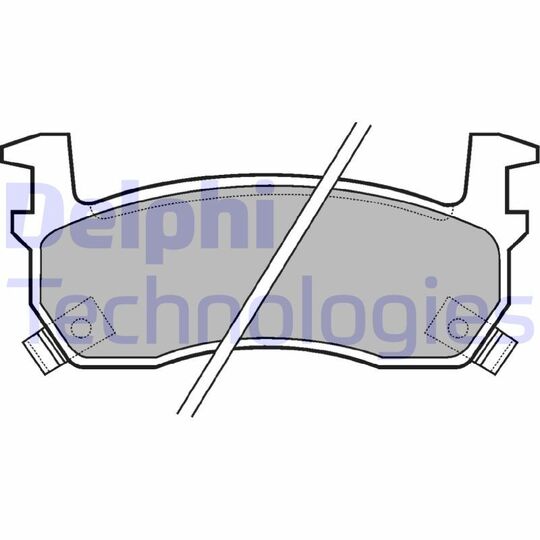 LP635 - Brake Pad Set, disc brake 