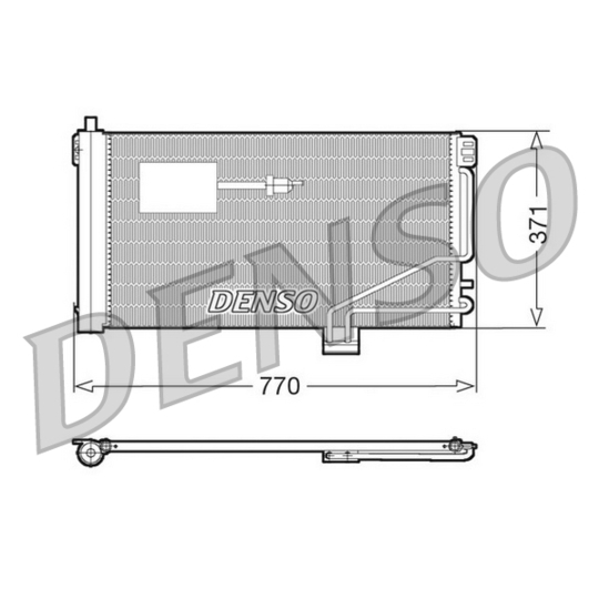 DCN17015 - Condenser, air conditioning 