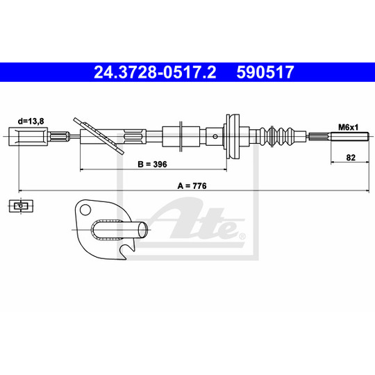 24.3728-0517.2 - Clutch Cable 