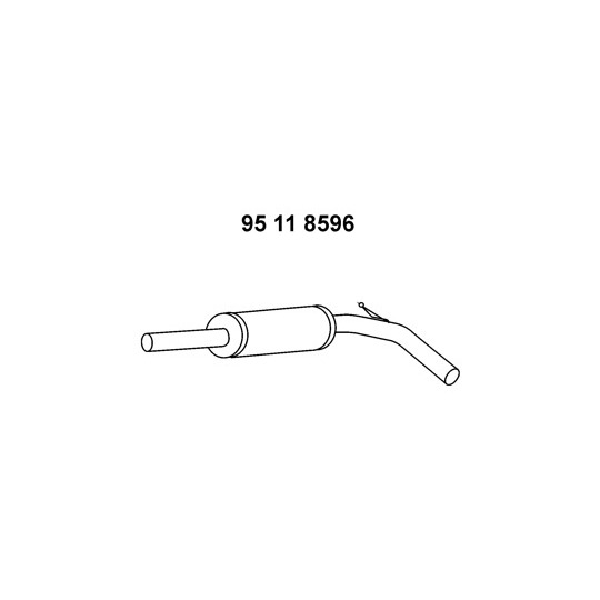 95 11 8596 - Middle Silencer 