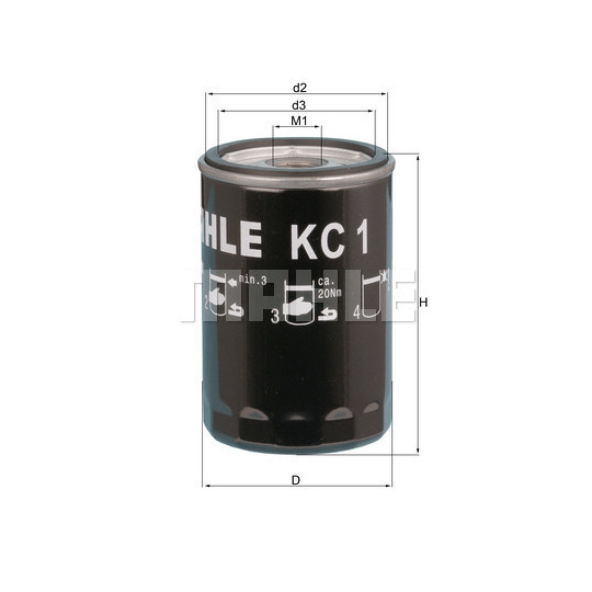 KC 1 - Fuel filter 