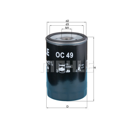 OC 49 - Oil filter 