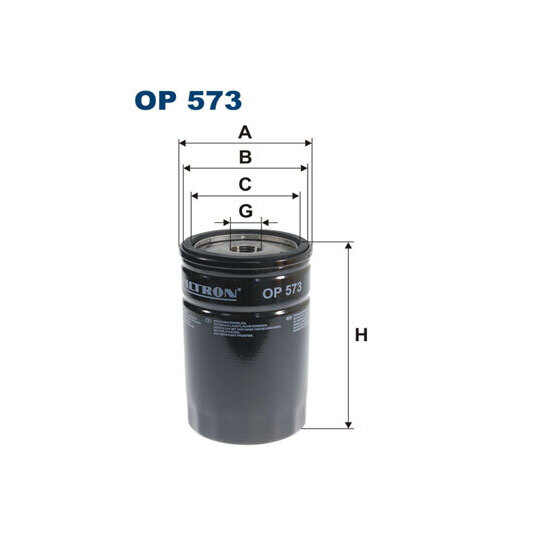 OP 573 - Oil filter 
