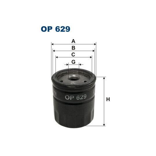 OP 629 - Oil filter 