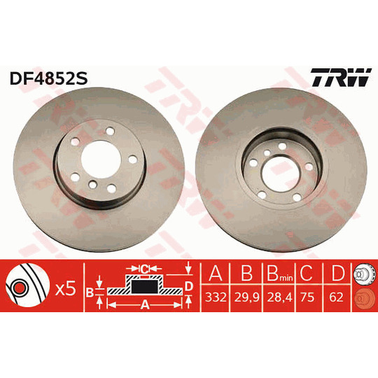 DF4852S - Brake Disc 