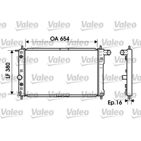 734764 - Radiator, engine cooling 