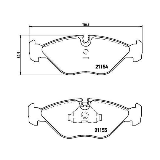 P 71 005 - Brake Pad Set, disc brake 