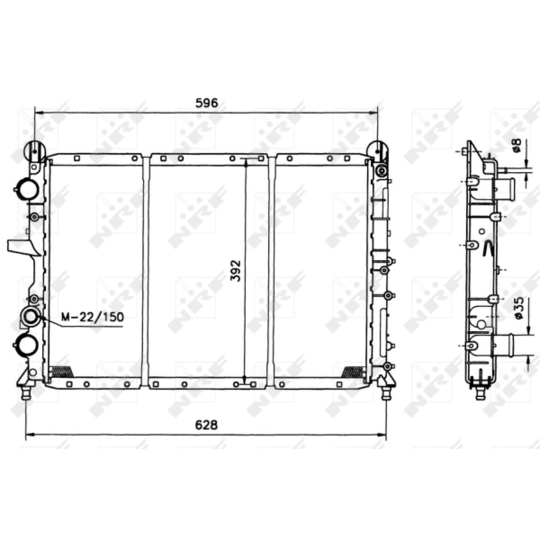 58123 - Radiaator, mootorijahutus 